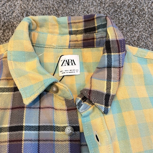 Mens Zara flannel button up - Picture 9 of 10